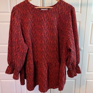 Ro & De perette peplum top